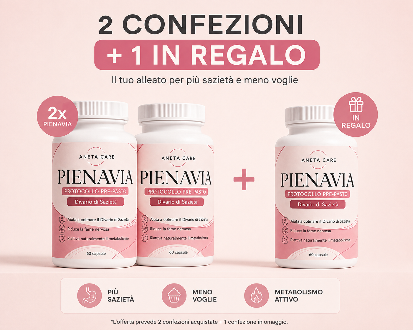 2 Confezioni + 1 in omaggio (90 giorni)