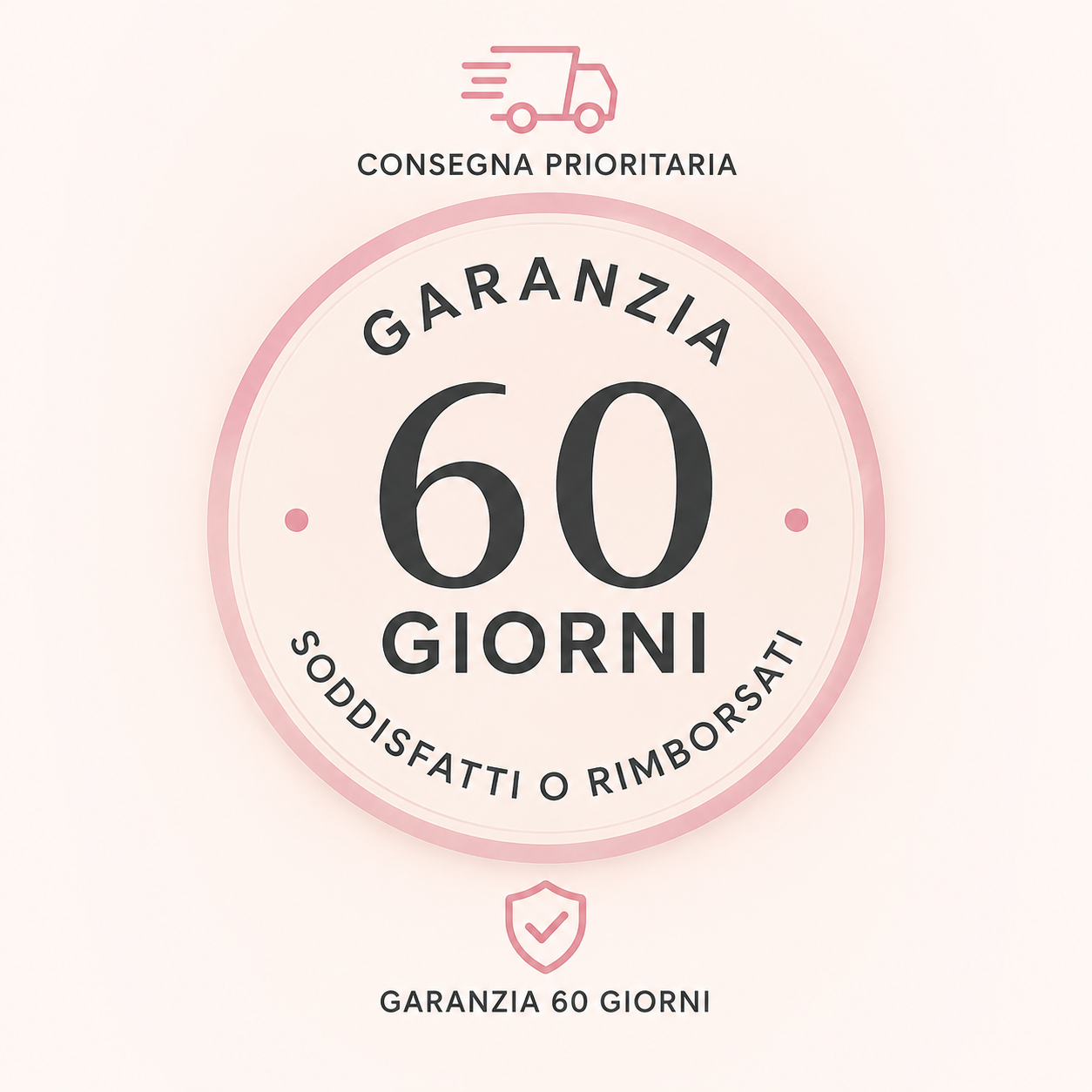 Consegna prioritaria + Garanzia 60 giorni
